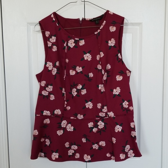 Floral Peplum Blouse - Picture 1 of 3